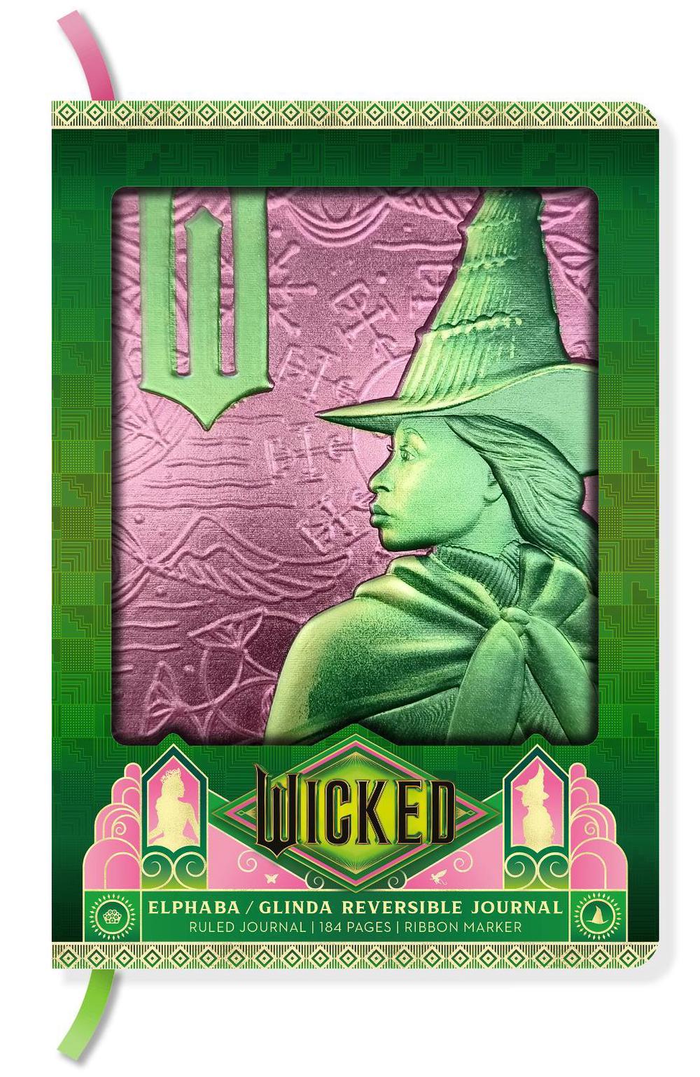 Wicked: Elphaba / Glinda Reversible Sculpted Journal, 9798886639032