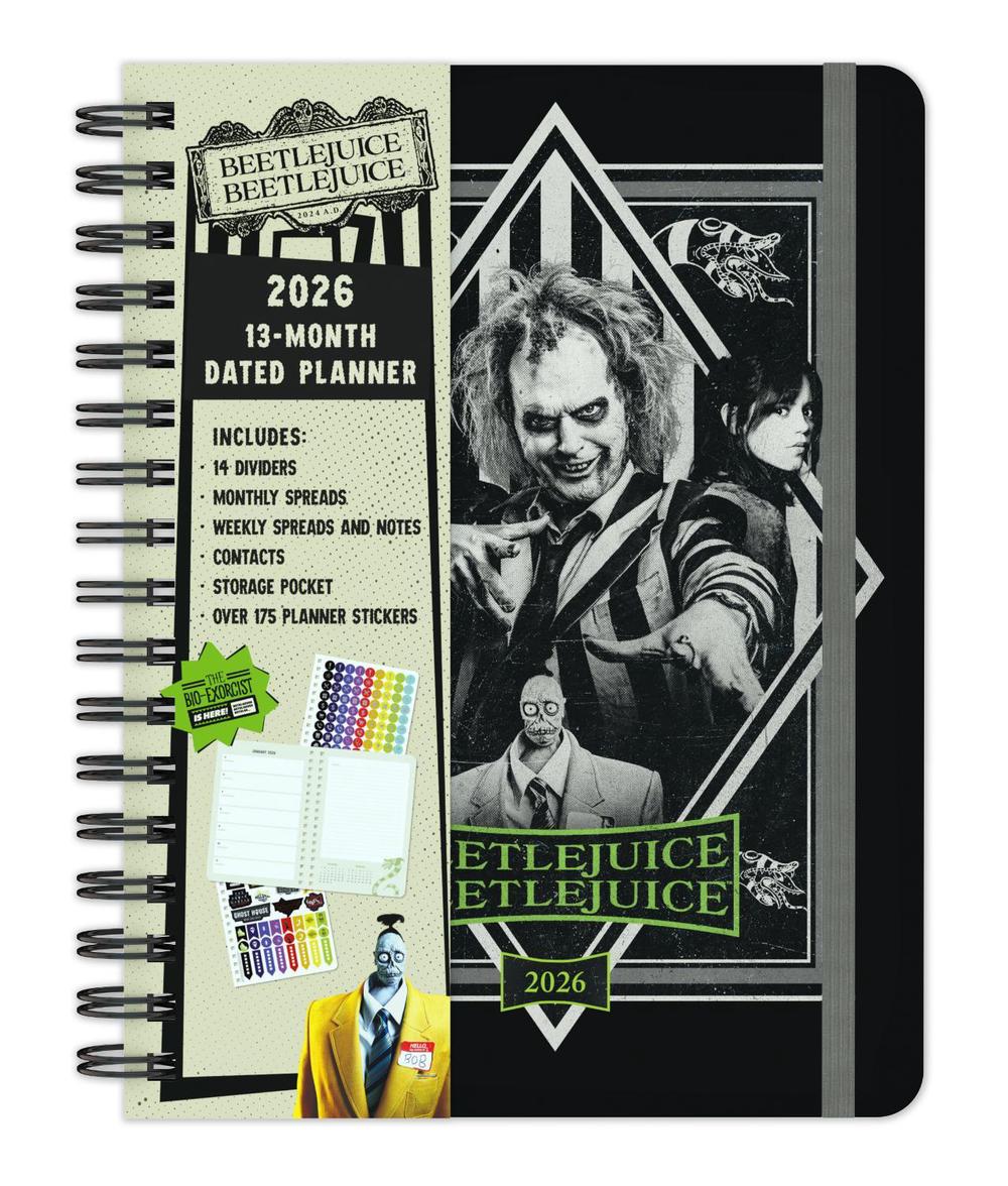 2026 Beetlejuice Beetlejuice 13-Month Weekly Planner by Insight Editions - ISBN: 9798886639643