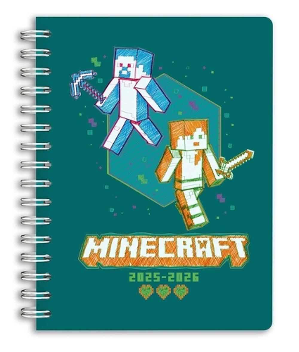 2025-2026 Minecraft Mobs Student Planner by Insight Editions, Spiral ...