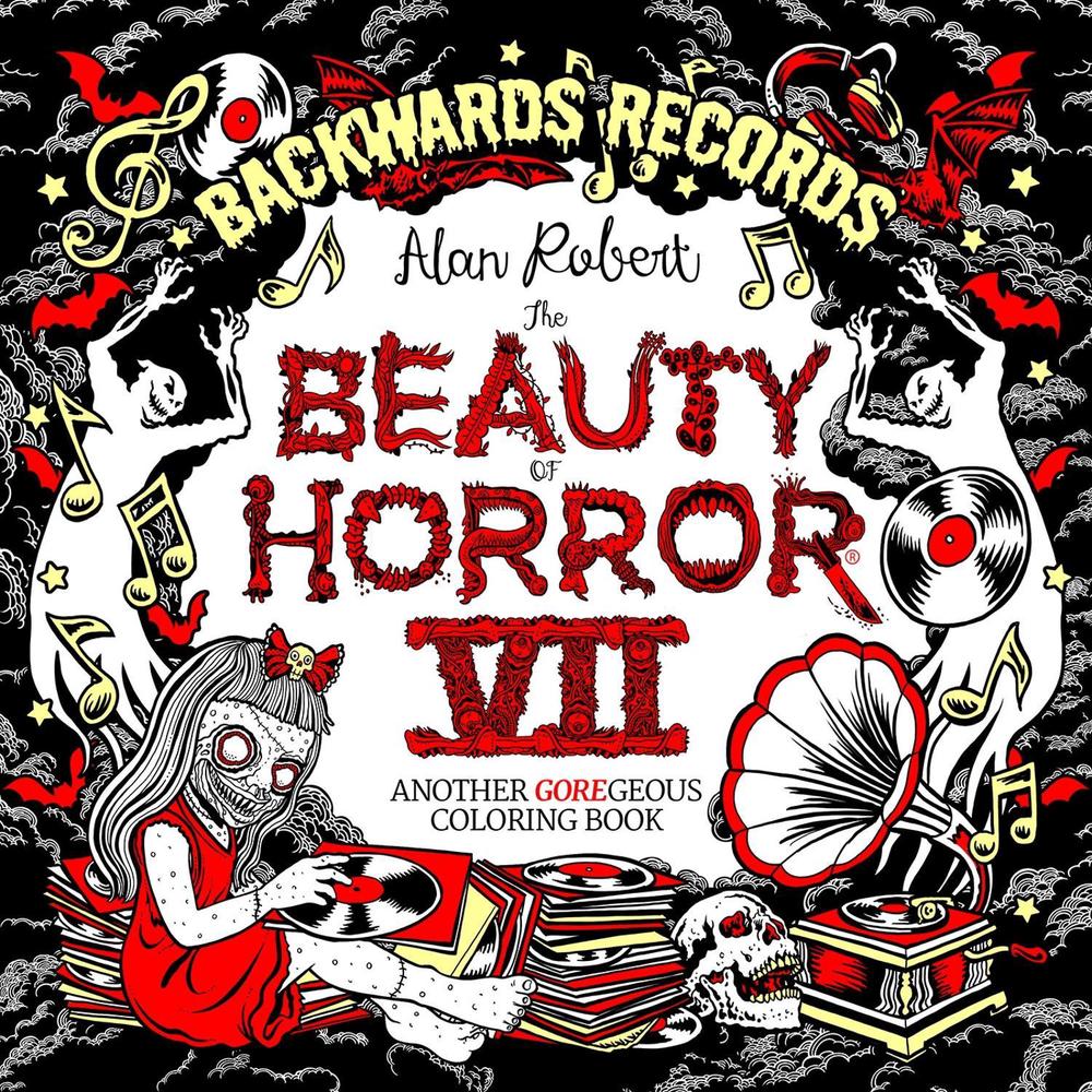 The Beauty of Horror 7: Backwards Records Coloring Book, 9798887241630