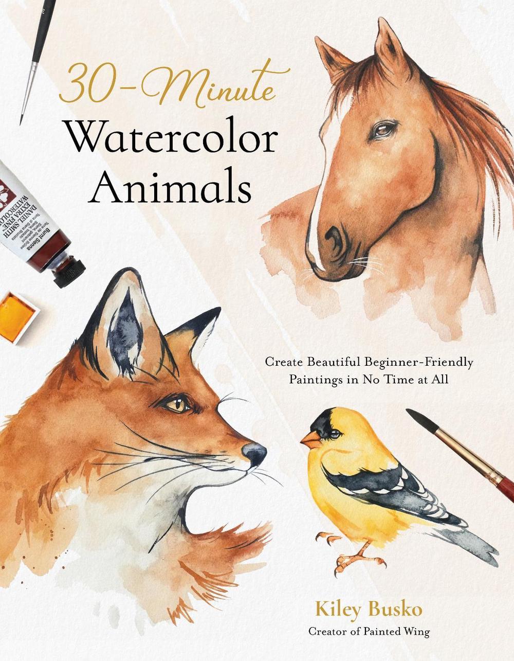 30-Minute Watercolor Animals, 9798890031198