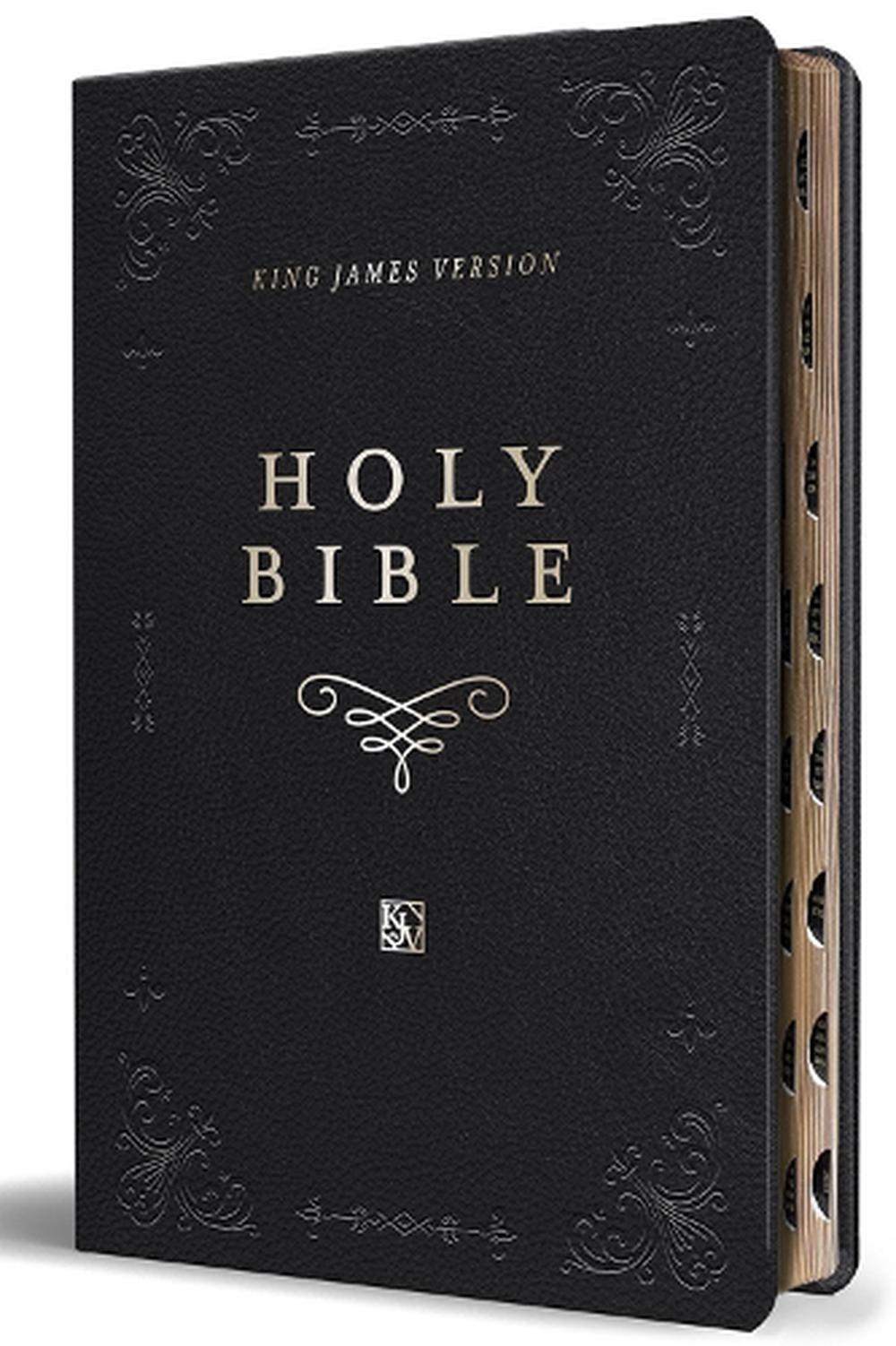 KJV Holy Bible, Giant Print Thinline Large format, Black Premium Imitation  Leath er with Ribbon Marker, Red Letter, and Thumb Index by KING JAMES  VERSION, Paperback, 9798890980557 | Buy online at The Nile