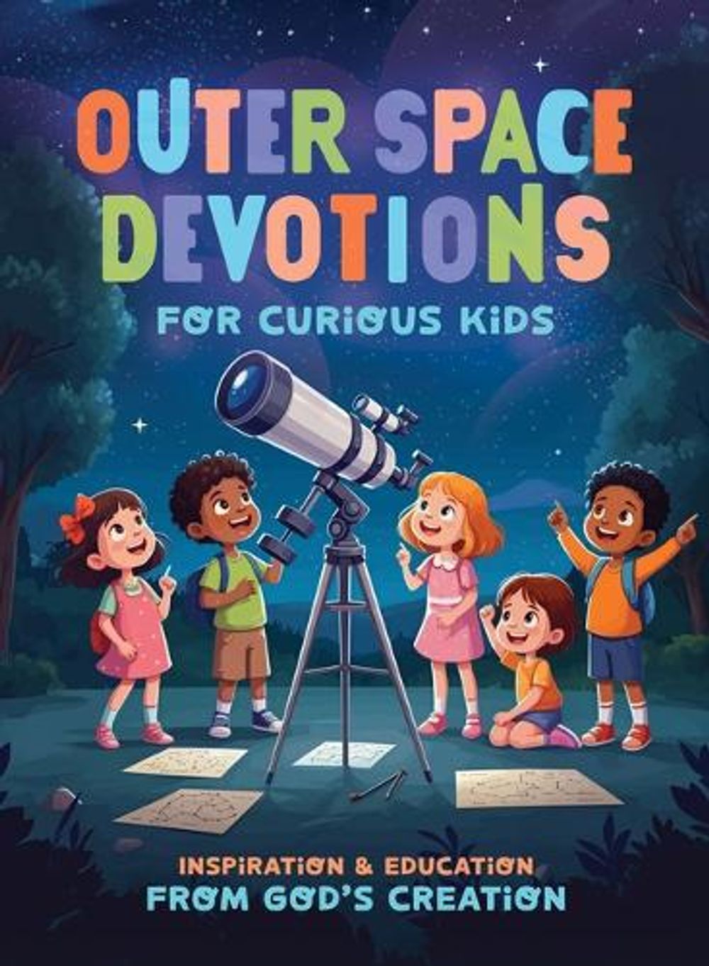 Outer Space Devotions for Curious Kids: Inspiration and Education from God's Creation by Jessie Fioritto - ISBN: 9798891514348