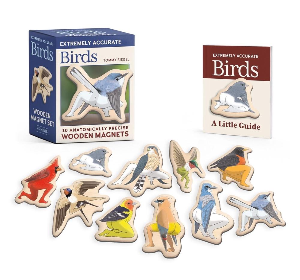 Extremely Accurate Birds Wooden Magnet Set by Tommy Siegel - ISBN: 9798894140193