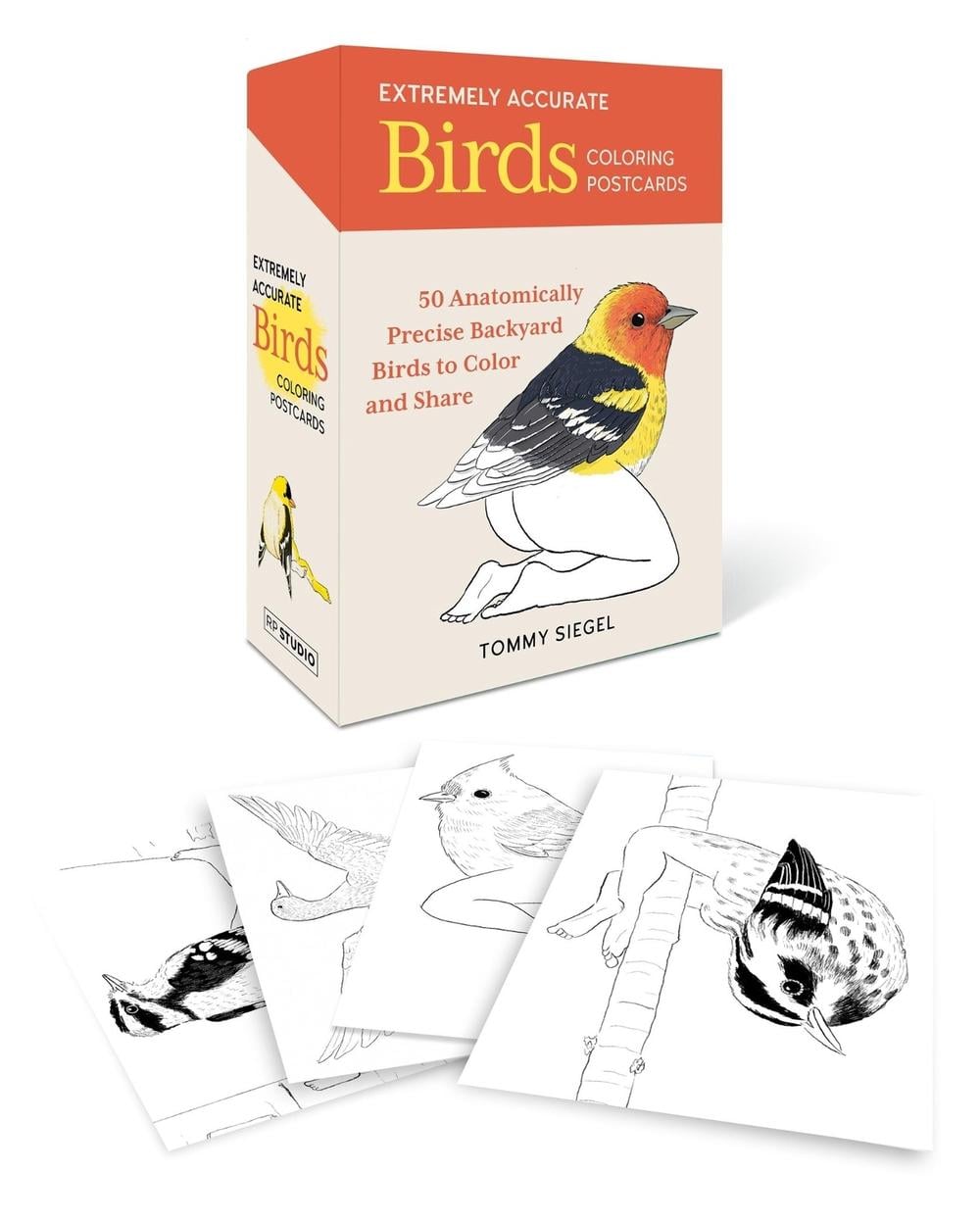 Extremely Accurate Birds Coloring Postcards by Tommy Siegel - ISBN: 9798894140216
