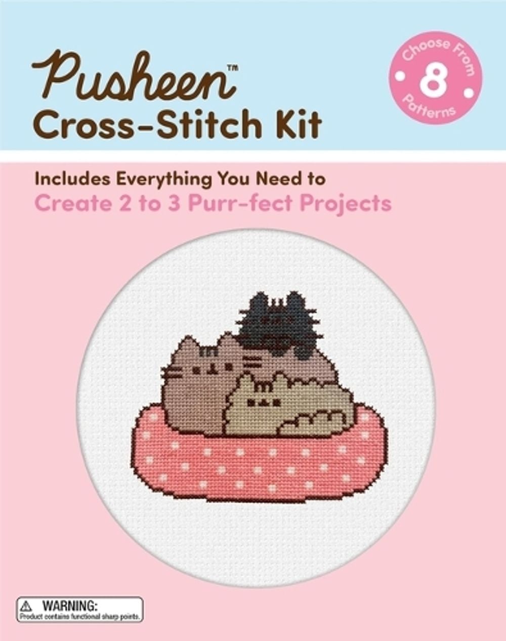 Pusheen Cross-Stitch Kit by Claire Belton - ISBN: 9798894141299