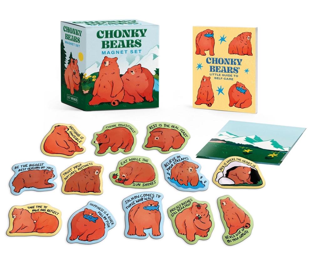 Chonky Bears Magnet Set by Sarah Radziminski - ISBN: 9798894142333