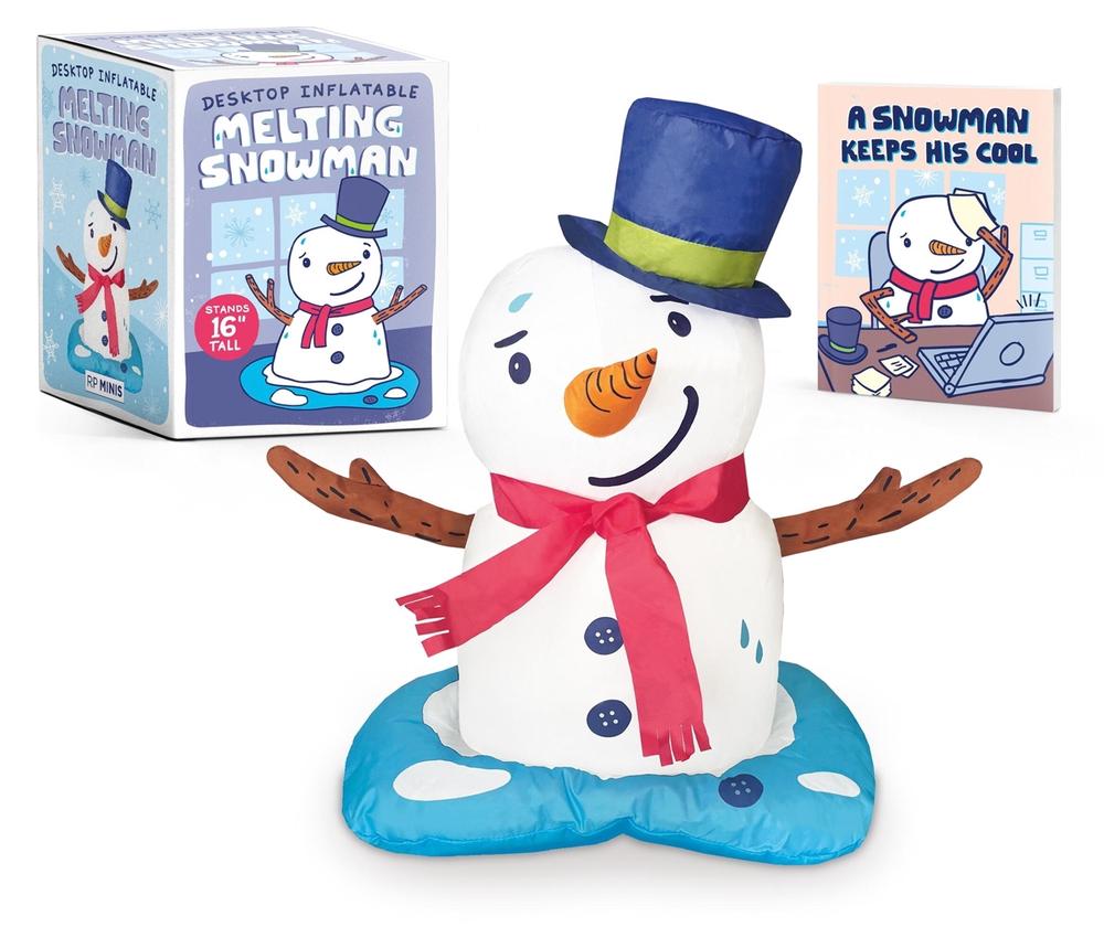 Desktop Inflatable Melting Snowman by Running Press - ISBN: 9798894143453