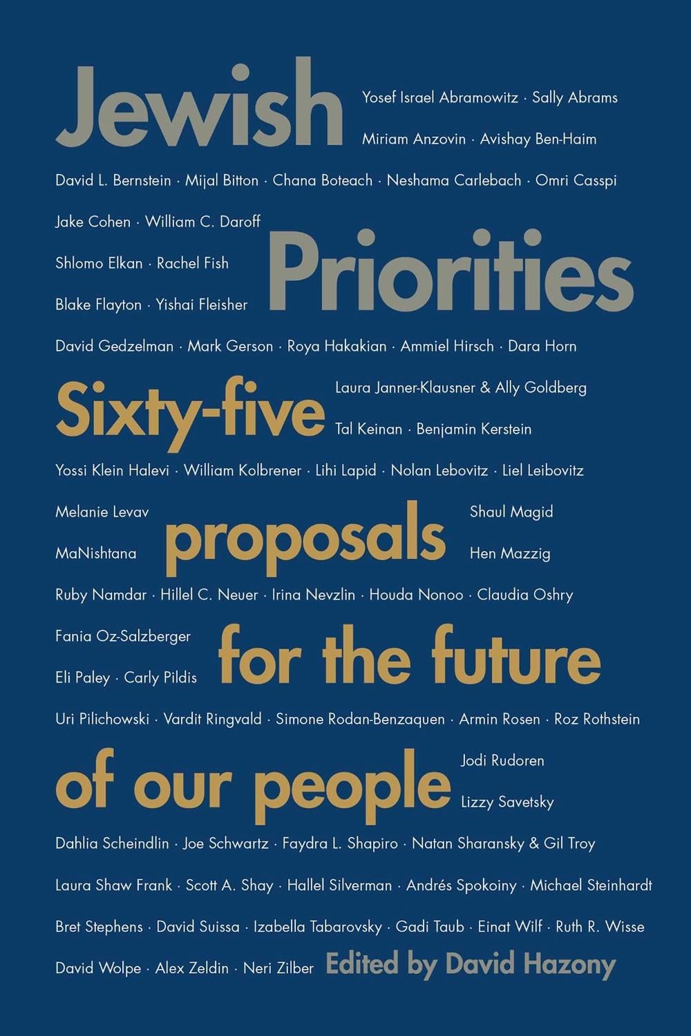 Jewish Priorities by David Hazony - ISBN: 9798895650851