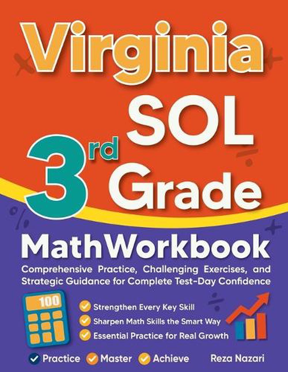 Virginia SOL 3rd Grade Math Workbook by Reza Nazari, Paperback ...