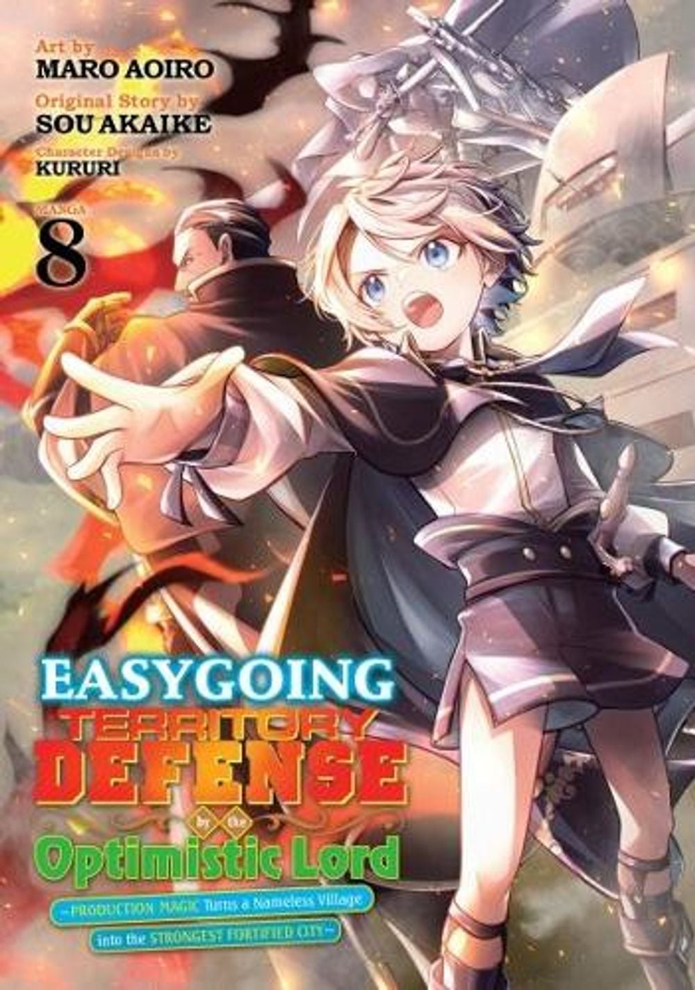 Easygoing Territory Defense by the Optimistic Lord: Production Magic Turns a Nameless Village into the Strongest Fortified City (Manga) Vol. 8 by Sou Akaike - ISBN: 9798898631796