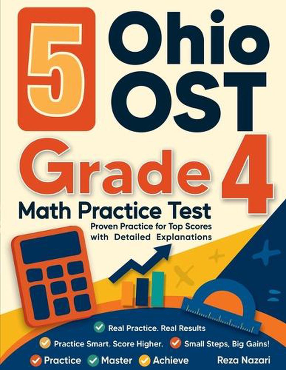 5 Ohio OST Grade 4 Math Practice Tests by Reza Nazari, Paperback ...