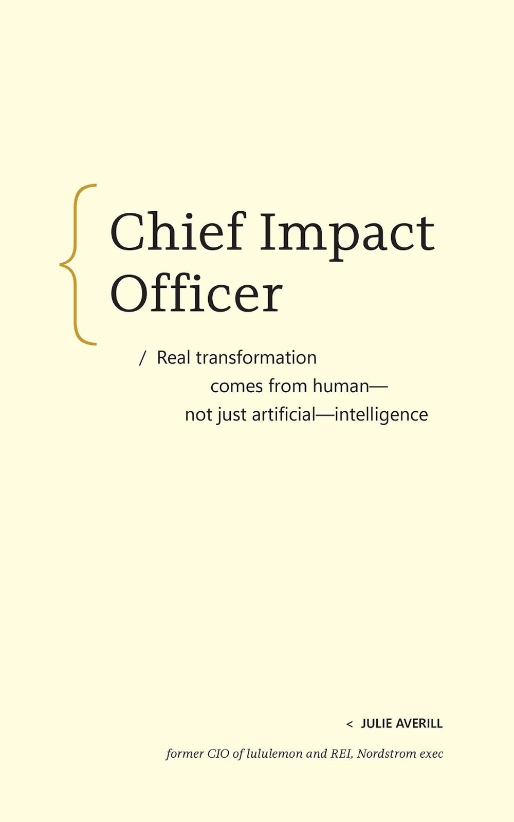Chief Impact Officer by Julie Averill - ISBN: 9798993755380