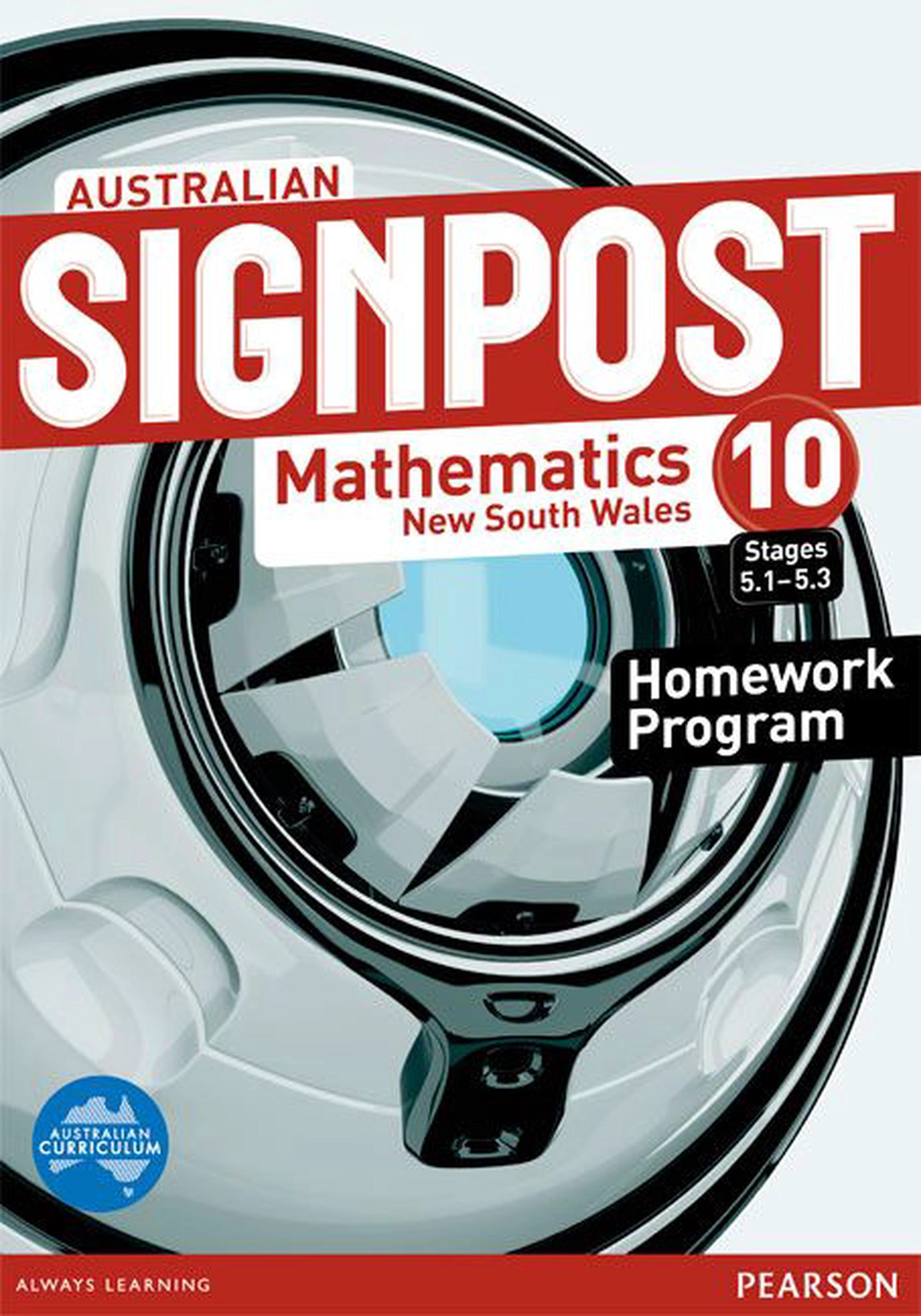 Australian Signpost Mathematics New South Wales 10 (5.1-5.3) Homework Program, 5th Edition