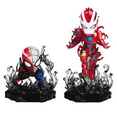 Beast Kingdom Maximum Venom Special Color: Iron Man and Spider-Man Mini Egg Attack Action Figure, 2 Pack