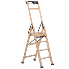 Foppapedretti Lascala 4 Step Collapsible Wood Ladder