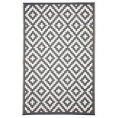 Fab Habitat Serowe Recycled Plastic Rug - Black 4' x 6