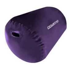 Powertrain Inflatable Gymnastics Air Barrel Exercise Roller (Purple) - 120 x 75cm