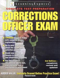 corrections officer test exam practice learningexpress 30th published september 2008