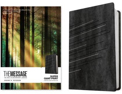 Message Super Giant Print, Charcoal/Silver, The by Eugene H. Peterson - ISBN: 9781641585590