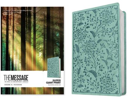 Message Super Giant Print, Teal Berries, The by Eugene H. Peterson - ISBN: 9781641585606