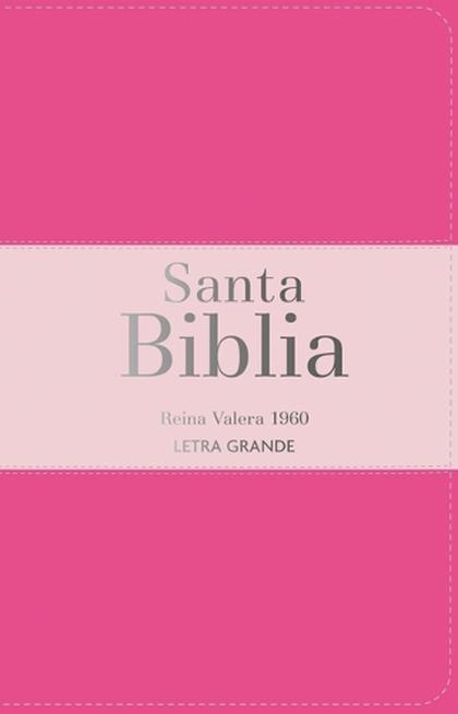 Biblia Rvr 1960 Letra Grande Tamaño Manual Tricolor Rosa Oscuro Rosa Claro Con Cierre E Índice (Bible Rvr 1960 Large Print Handsize Leatherlike Tricolor Dark Pink, Light Pink Indexed with Zipper (Spanish Edition) by Reina Valera 1960 - ISBN: 9788418853357
