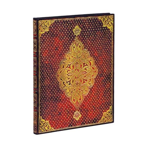 2026 Hafiz's Peacocks (Sangorski & Sutcliffe) Mini Dagplanner – Hardcover Flexi, Elastieksluiting, Dag-indeling – Paperblanks