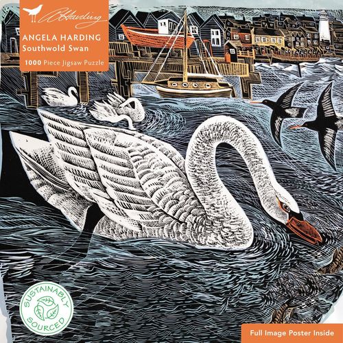 Angela Harding - Marsh Owl: Puzzle Per Adulti Da 1000 Pezzi – Poster A4 Incluso - 2